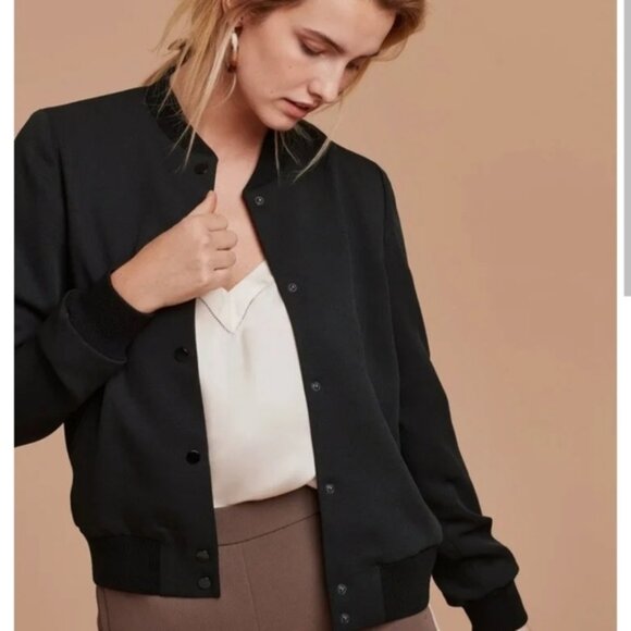 Wilfred Aritzia black bomber jacket - Picture 1 of 9